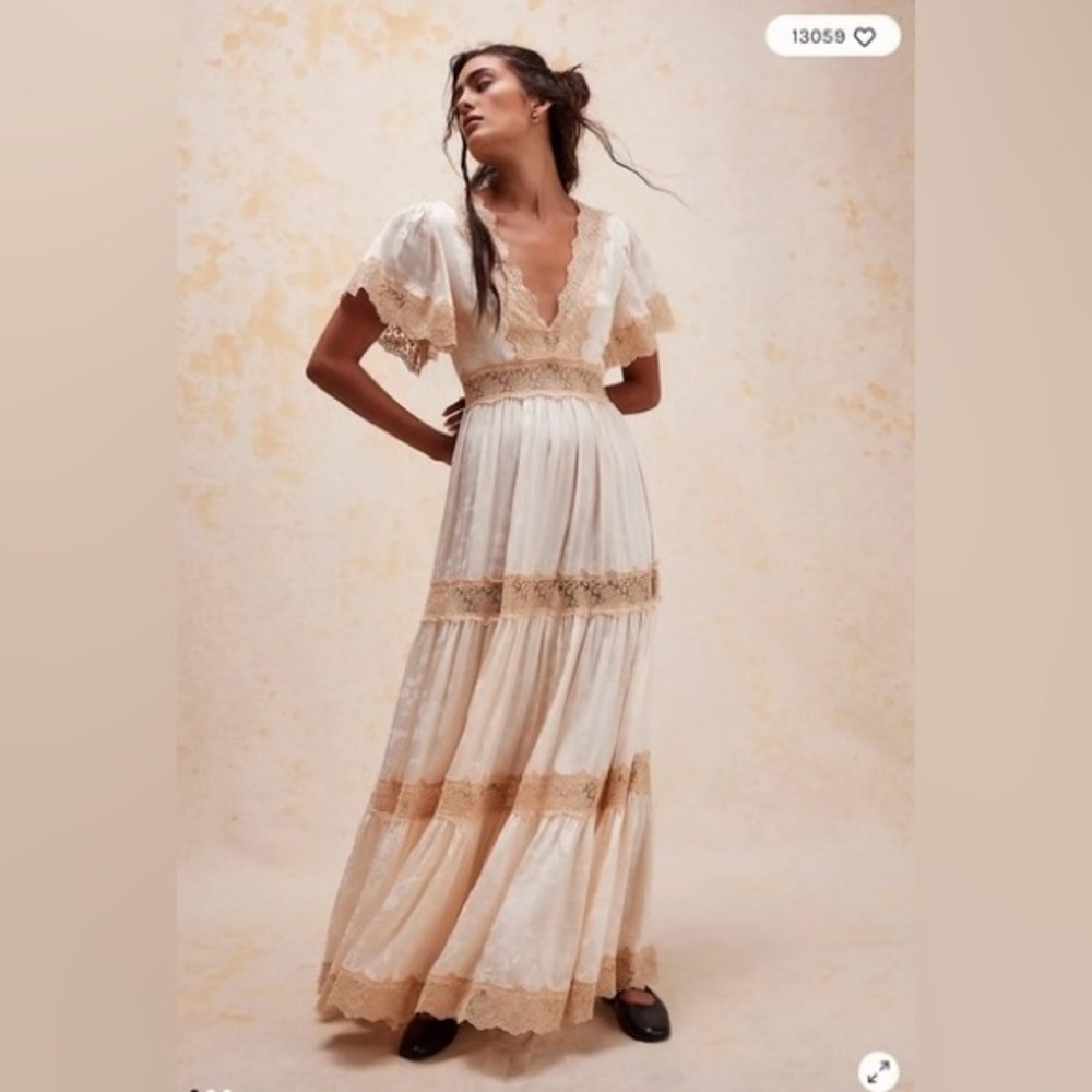 SPELL Ocean Gown in Ivory, NWT, Size XS